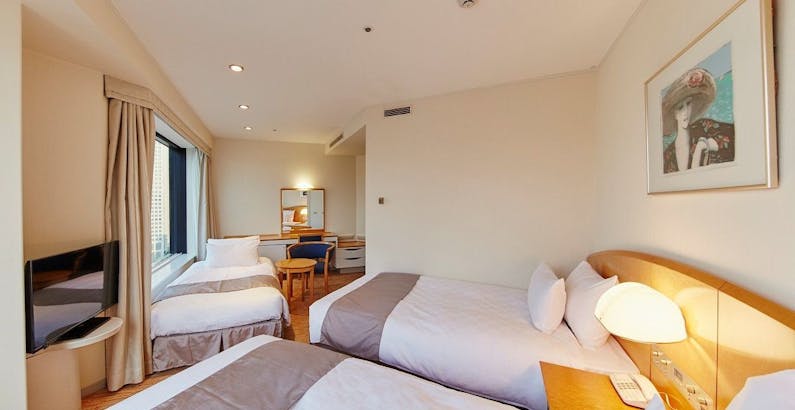 メインタワー コーナーツインルーム 3名利用 禁煙 正規料金プラン 品川プリンスホテル 一休 Com