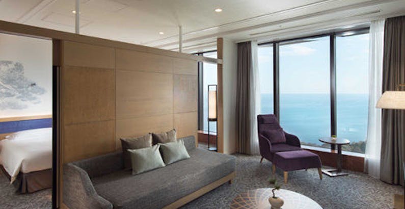全室オーシャンビュー ツインジュニアスイート 禁煙 13時out オーシャンビューの専用ラウンジへ 大人のプレミアムステイ ラウンジ特典 朝食付 プラン ヒルトン小田原リゾート スパ 一休 Com