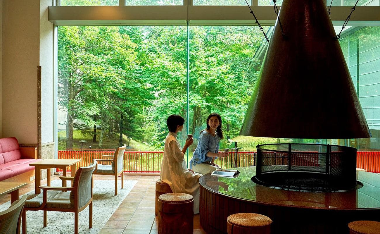 開放感のあるロビー