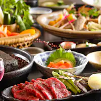 ~Kaiseki panggang lava daging sapi Shinshu~