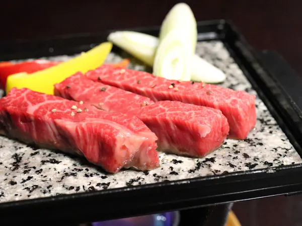 【メインは肉料理】国産和牛鉄板焼会席プラン【2食付】
