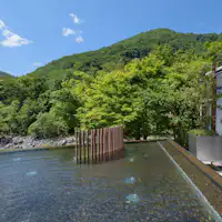 渓流露天風呂(緑)