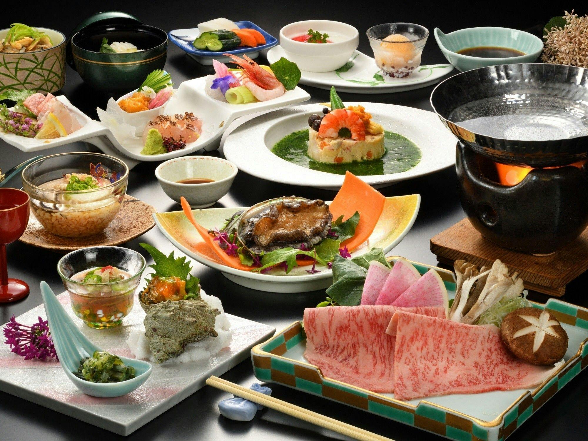 ■【ตัวอย่างอาหารเย็น】ชุดไคเซกิแบบปริมาณน้อยแต่อร่อย ※ภาพตัวอย่าง