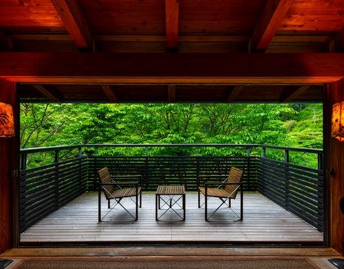 ヴィラのテラス