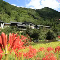 秋の土佐山風景