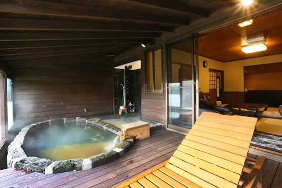 離れ平屋和洋室 客室半露天風呂