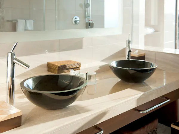 広々と使える洗面台