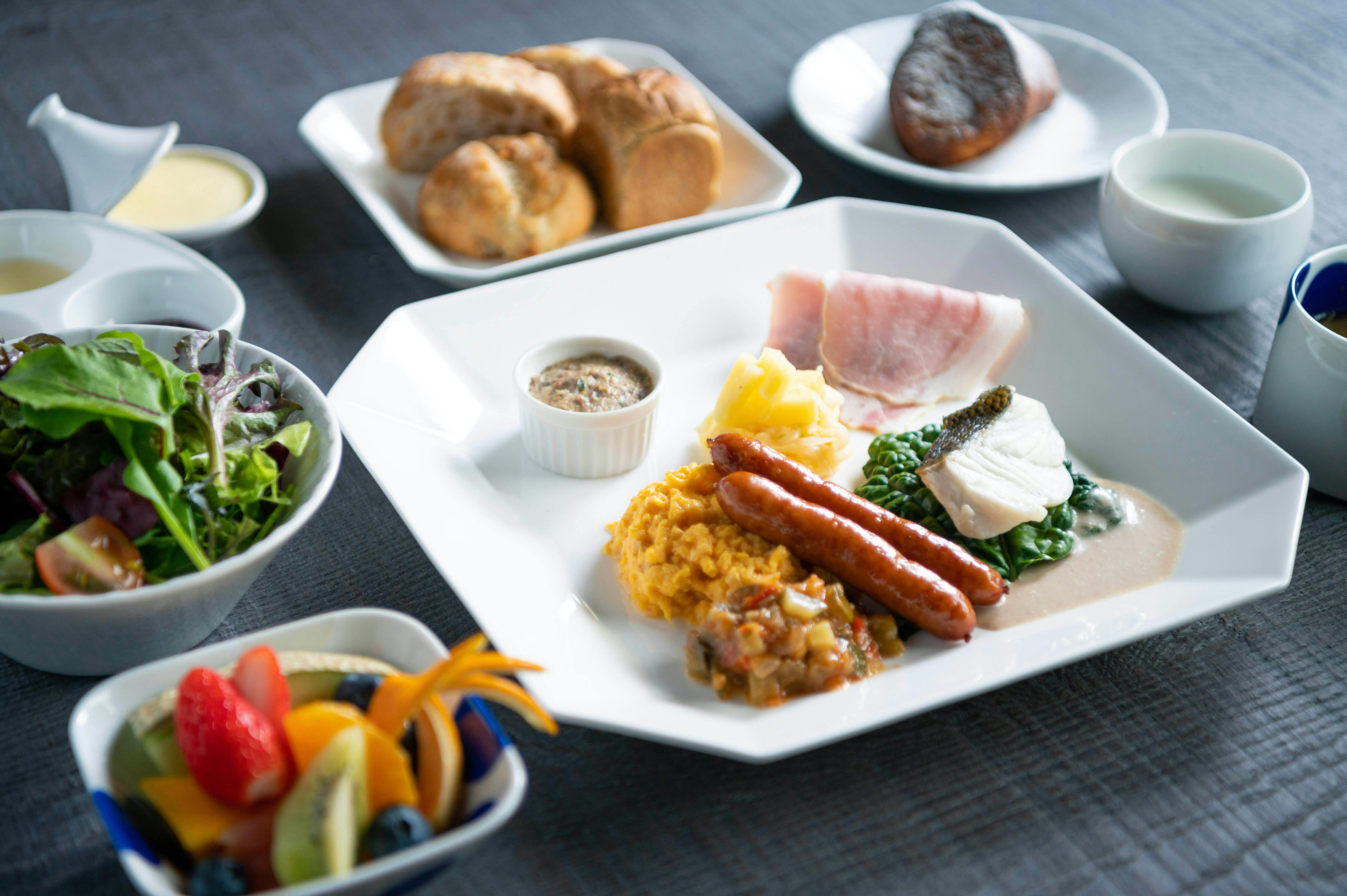 野菜たっぷりの体に優しいご朝食です