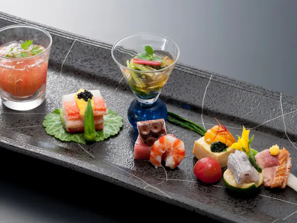【美味少食】量控えめで上質を味わう|メインを選ぶ愉しみ|花紋特別室(14時チェックインゆったり滞在)