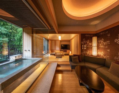 露天風呂付客室rocca【竹林側和室：語】