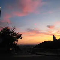 Langit Yaizu yang memerah.