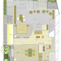 龍吟1階平面図・客室忘筅73平米