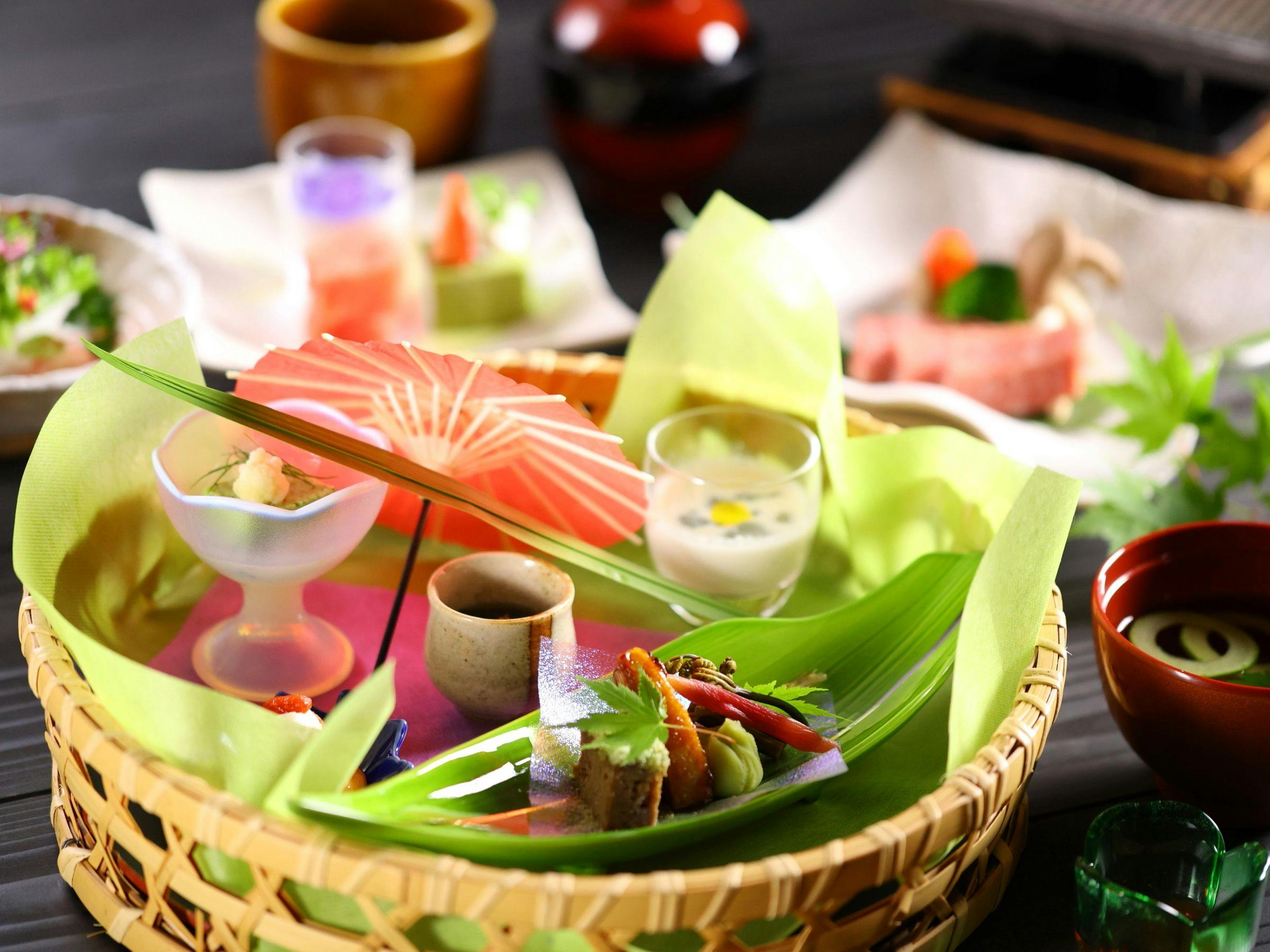 ミニ懐石コース　初夏のお料理一例