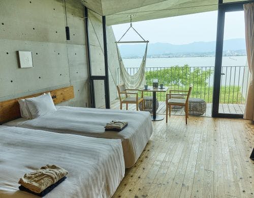 オーガニックコットン製ハンモックチェア付