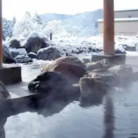 【ホテルさつき】露天風呂・冬