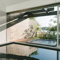 A cozy and compact Onsen building.