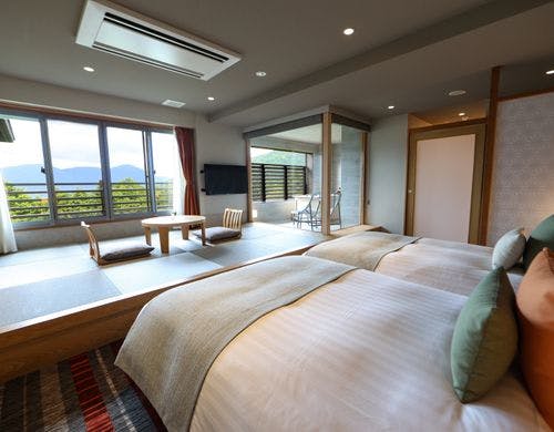 箱根外輪山眺望和洋室【こはく】