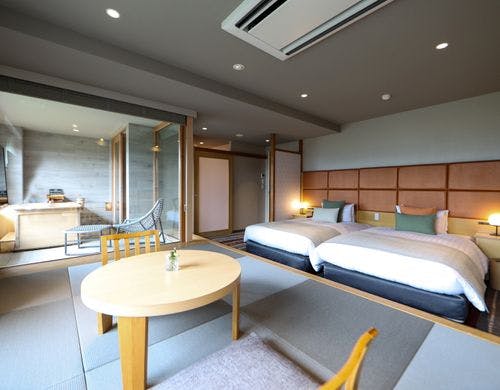 箱根外輪山眺望和洋室【こはく】