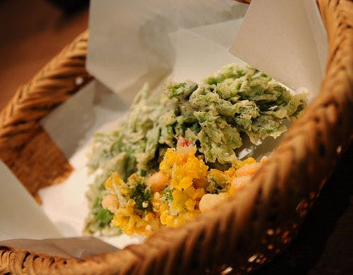 夜ごはん　天ぷら