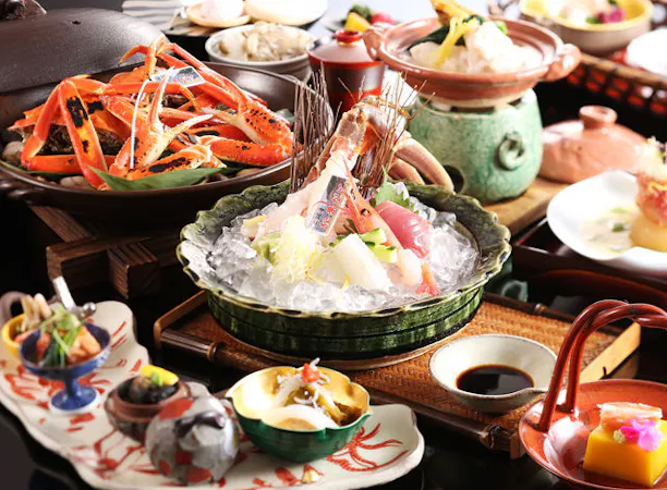 松葉ガ二3品(焼き・造り・カニ味噌)付