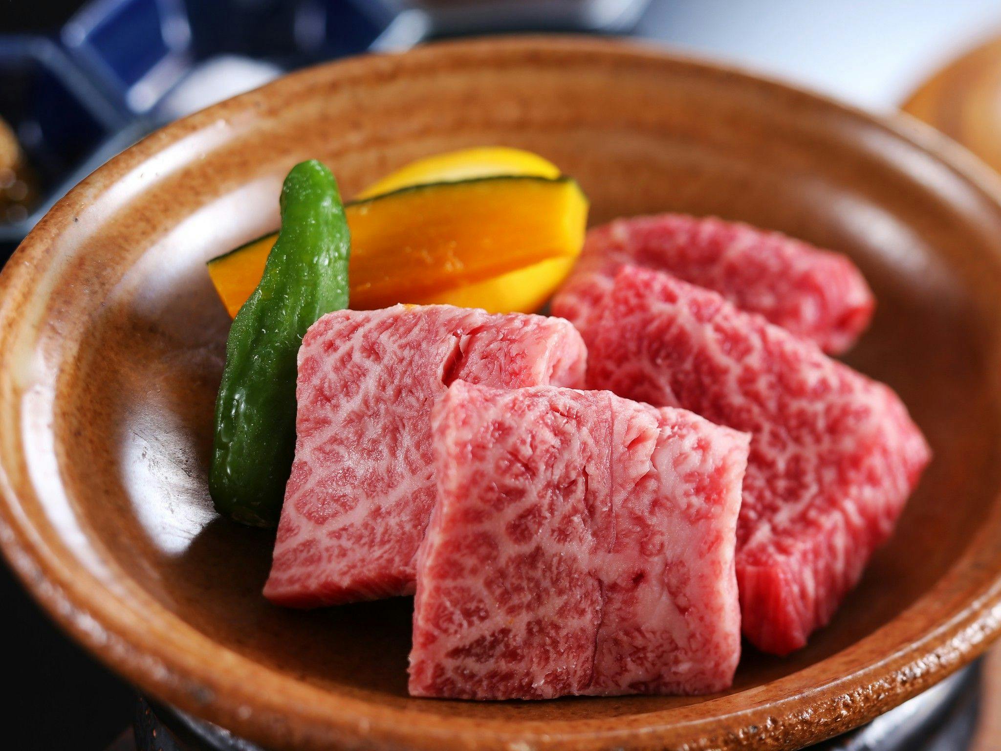 【地元銘柄】香ばしい但馬牛陶板焼き お好