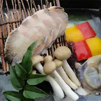 あわびの石焼き