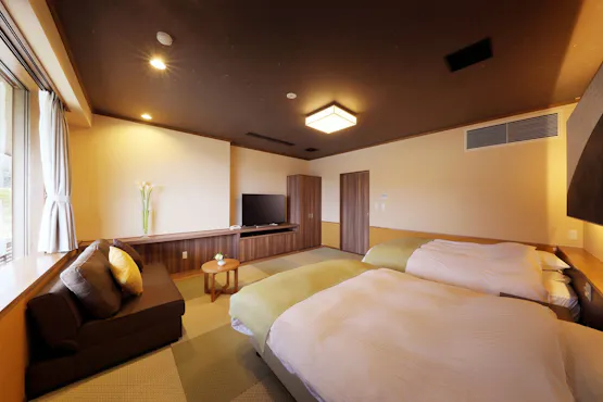 【ประเภท B】 ห้องพักสไตล์ญี่ปุ่นและตะวันตกพร้อมห้องอาบน้ำ