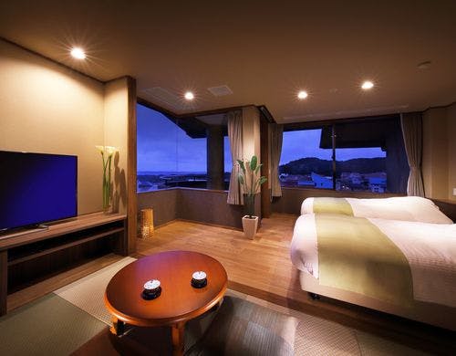 【海・翠】 檜風呂付和洋室＋バルコニー