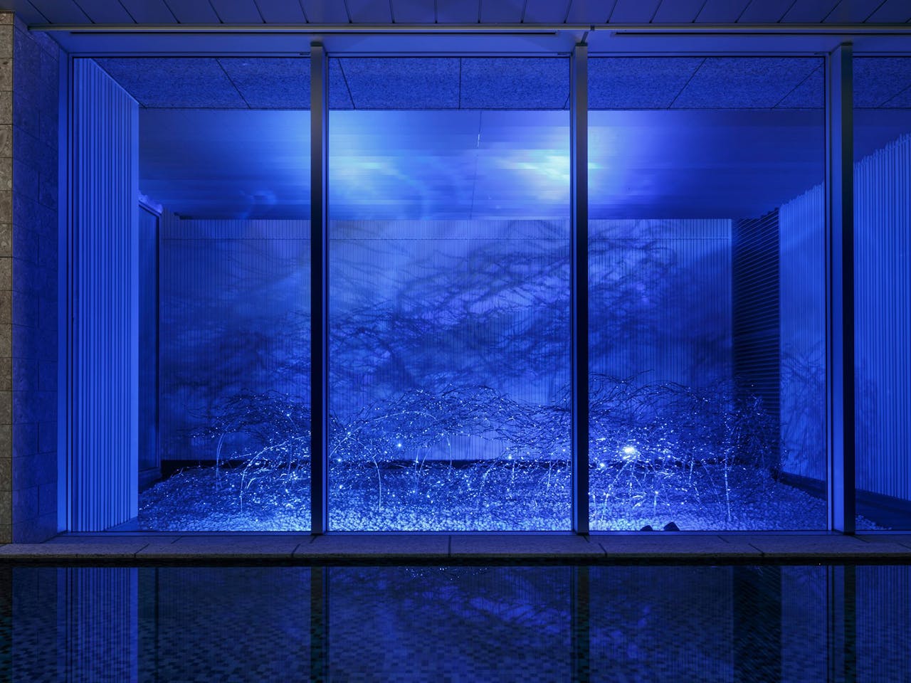 ＳＰＡ（大浴場）坪庭アート