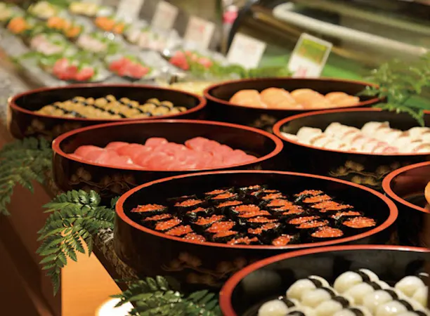 我们也提供新鲜的寿司。