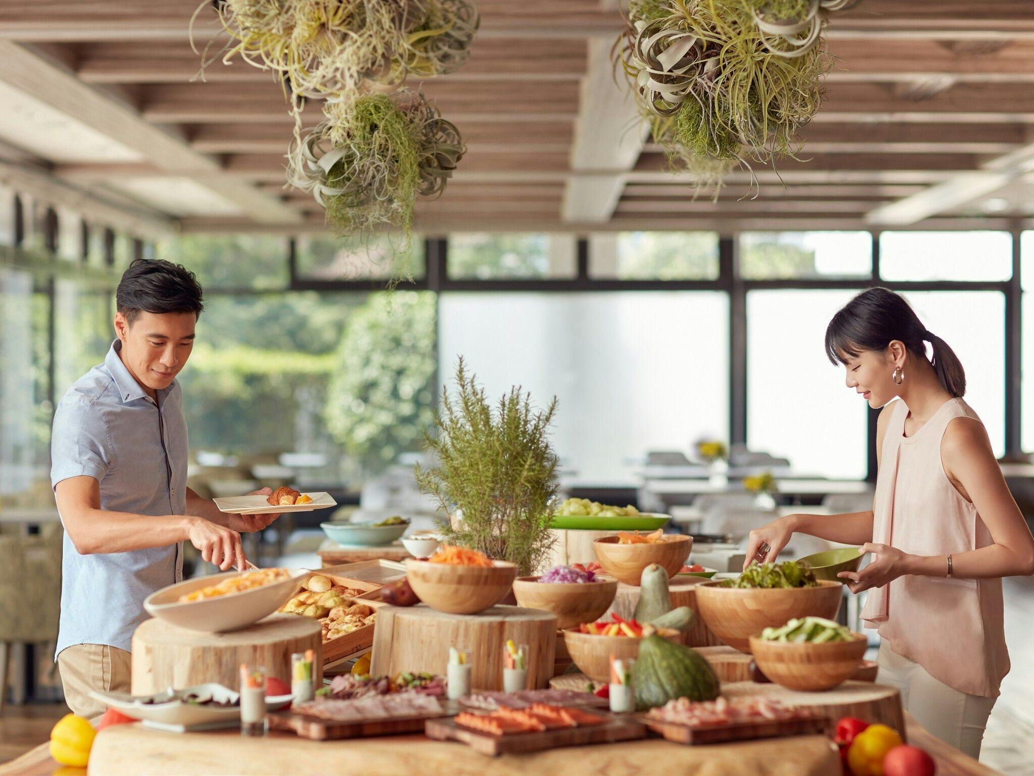 มุมบุฟเฟ่ต์ - อาหารเช้า - ภาพบรรยากาศการเข้าพัก