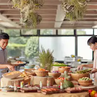 ブッフェコーナー_朝食_滞在イメージ