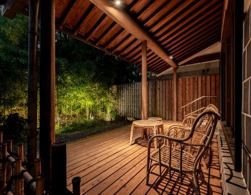 竹林月夜（テラス）