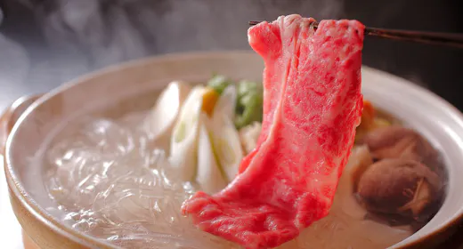 【しゃぶしゃぶ鍋懐石】国産黒毛和牛のしゃぶしゃぶ鍋を堪能する二食付きステイ