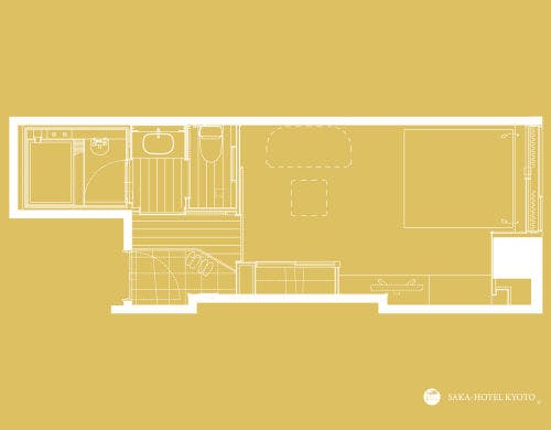 十分な深さと広さの桧風呂