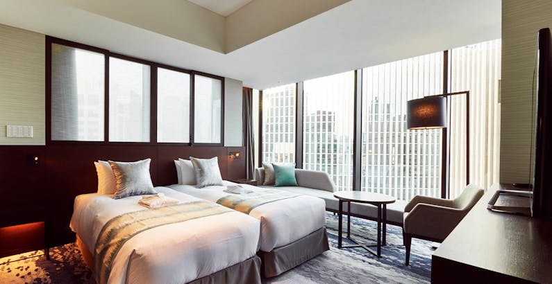 リュクス ハリウッドツイン 2名 禁煙 立地最適 東京観光を楽しみながら上質なホテルステイ 2名利用 朝食付プラン ザ ゲートホテル東京 By Hulic 一休 Com