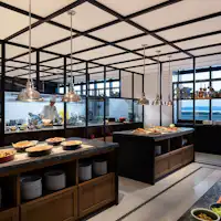 朝食ブッフェ温製料理