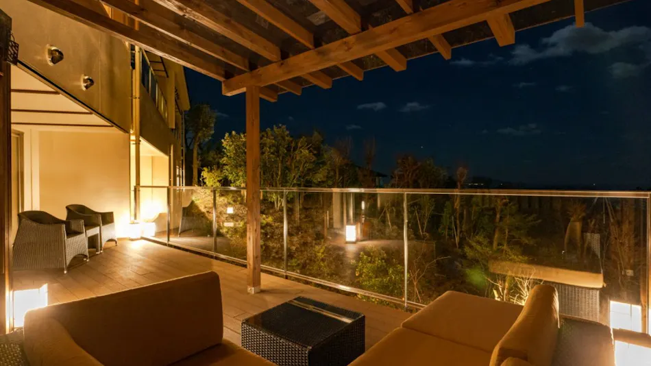 All Rooms with Open-Air Hot Spring Bath - Omuro no Mori Gyokusui