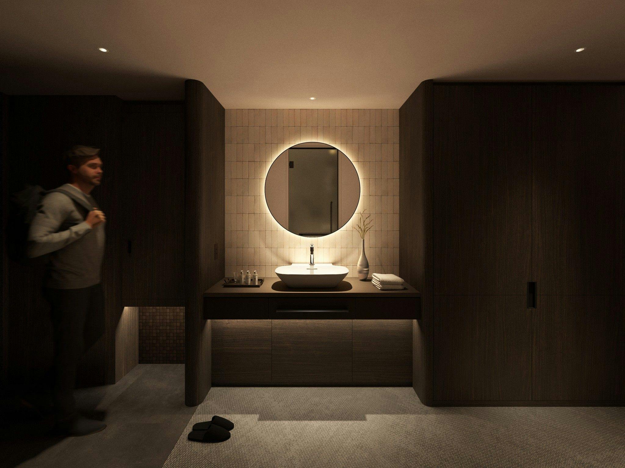 Sauna peribadi dengan sinki ※Imej