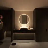 Sauna peribadi dengan sinki ※Imej