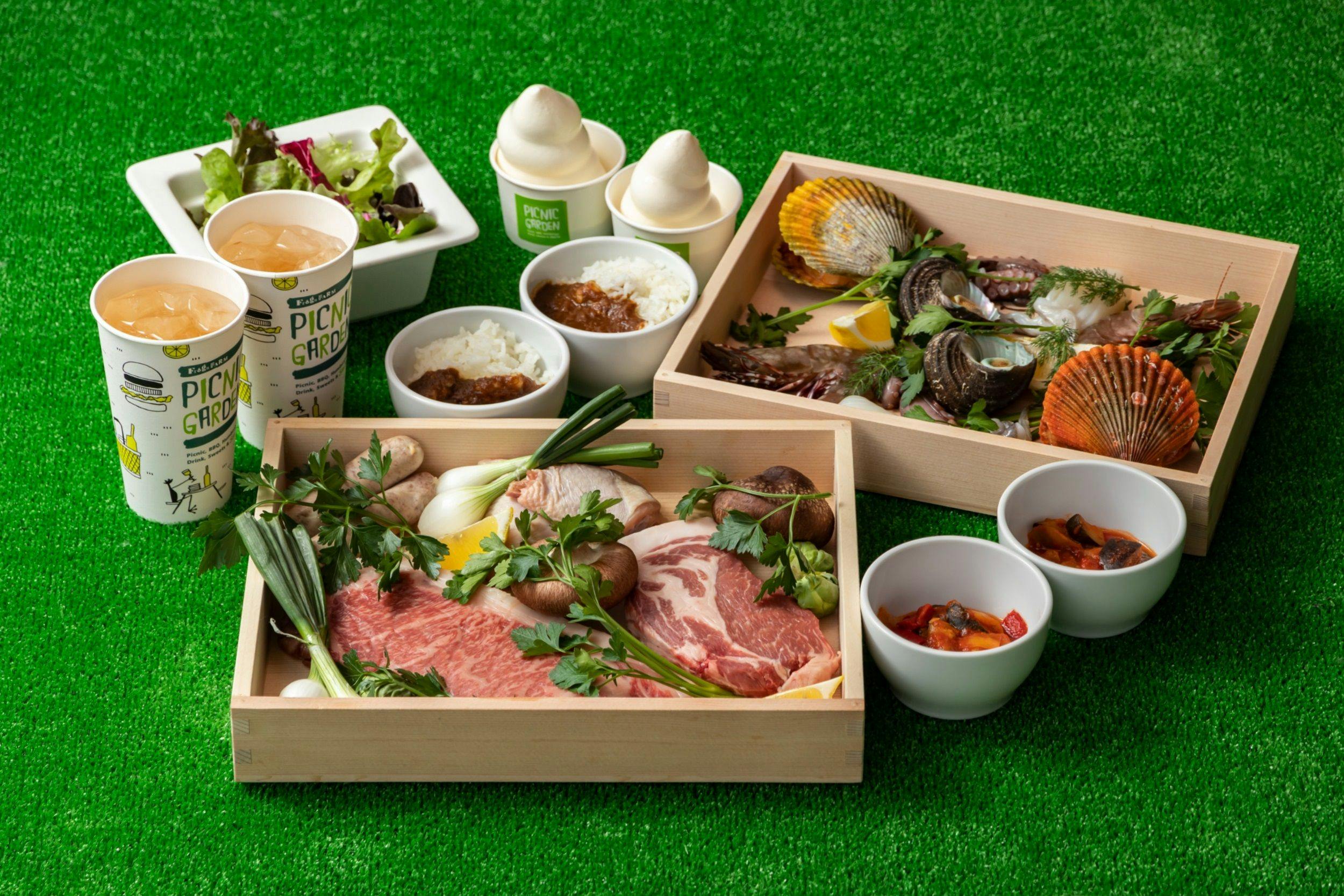 夕食：PICNICGARDEN（BBQプラン）