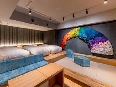 【虹】露天風呂付きアートルーム