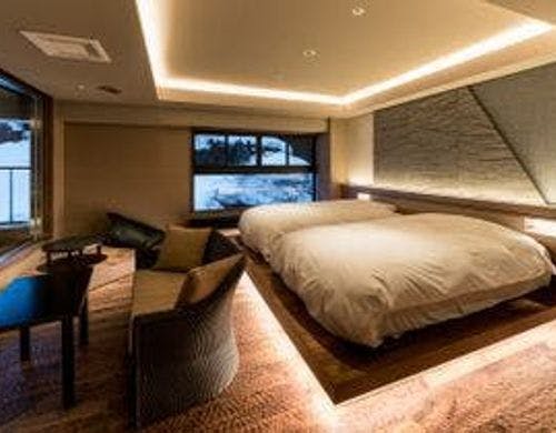 檜のお部屋の客室露天風呂