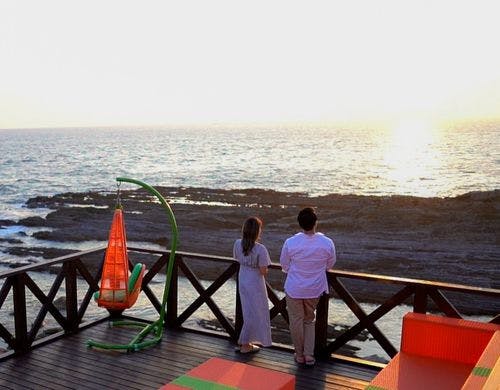 オーシャンコーナー専用デッキからの眺め