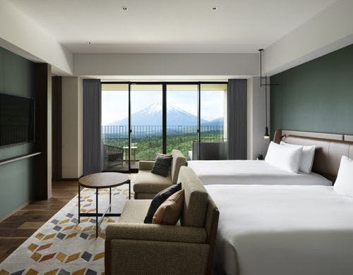 富士山ビュー GP スイート ベッドルーム