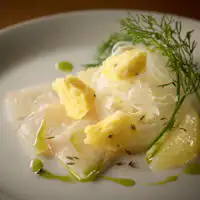 鱸のカルパッチョ仕立て