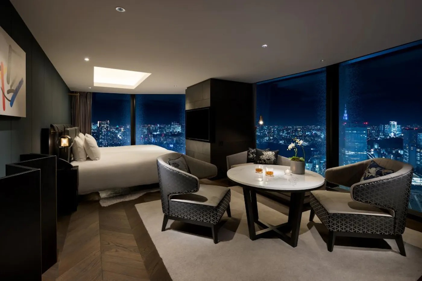 BELLUSTAR TOKYO, A Pan Pacific Hotel:夜景を望むスイート