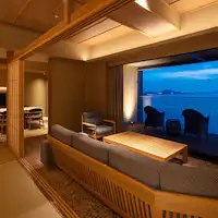 Bilik gaya Jepun dan Barat dengan Mata air panas terbuka C (contoh)