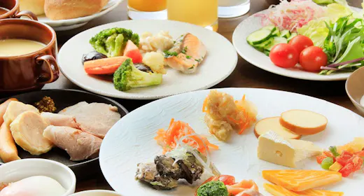【朝食付き】窯GRANDEで仕上げた種類豊富な品々が揃う洋食ビュッフェスタイル<朝食のみ>