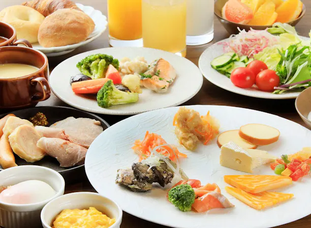 【朝食】彩り豊かなビュッフェ朝食